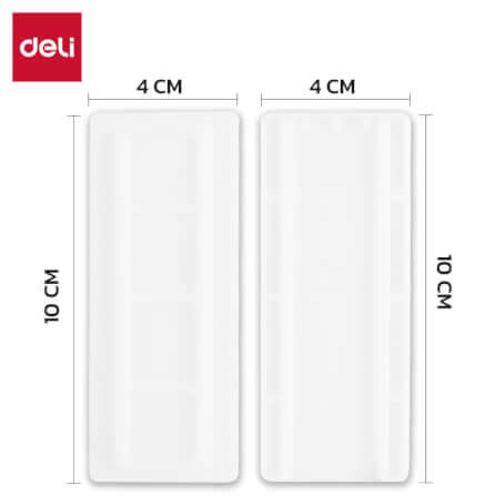 ที่ยึดปลั๊กพ่วง Deli VS6205-WH-01 สีขาว 4x10x0.6 cm_6
